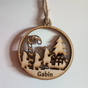 Boule de Noël (personnalisable "Gabin")