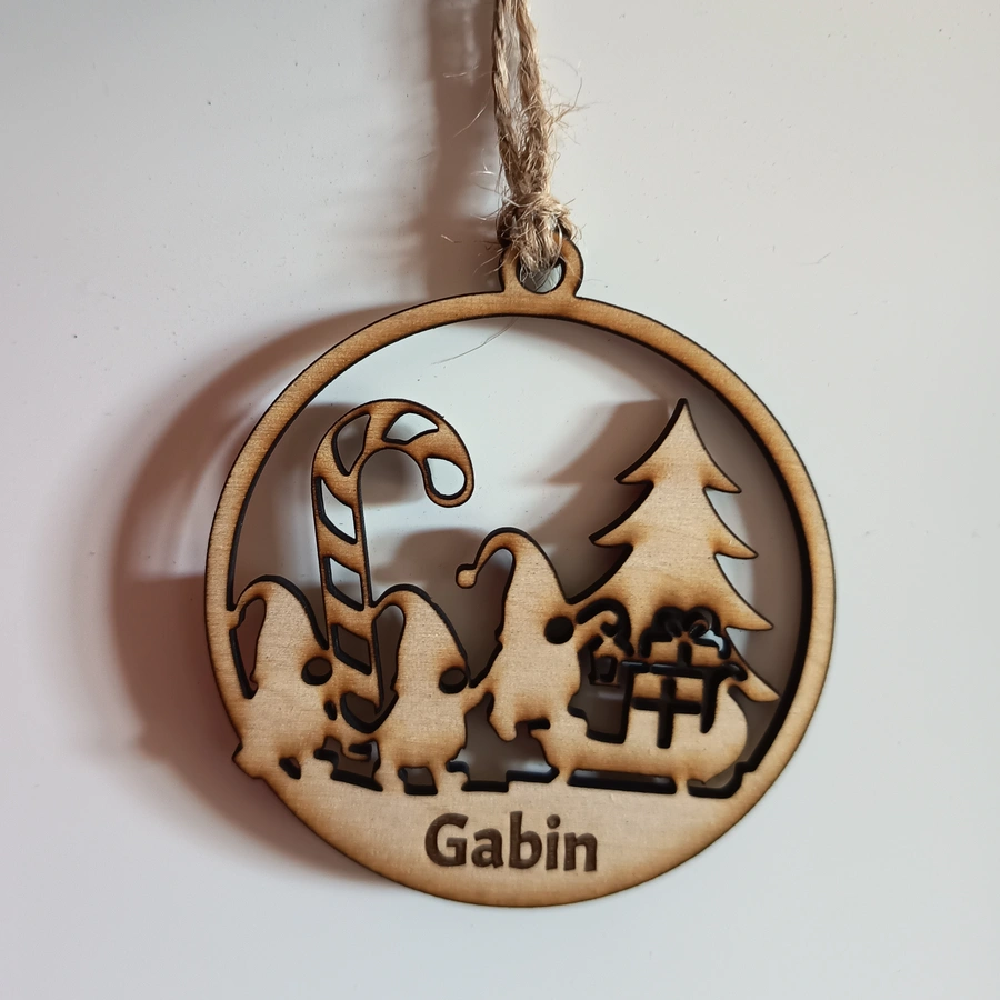 Boule de Noël (personnalisable "Gabin")