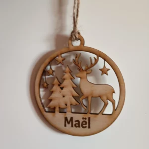 Boule de Noël (personnalisable "Maël")