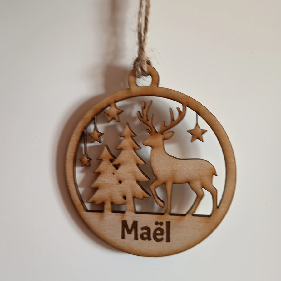 Boule de Noël (personnalisable "Maël")