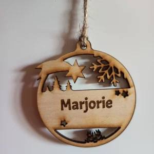 Boule de Noël (personnalisable "Marjorie")