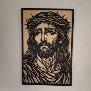 Déco mural, contreplaqué de tilleul, Le Christ