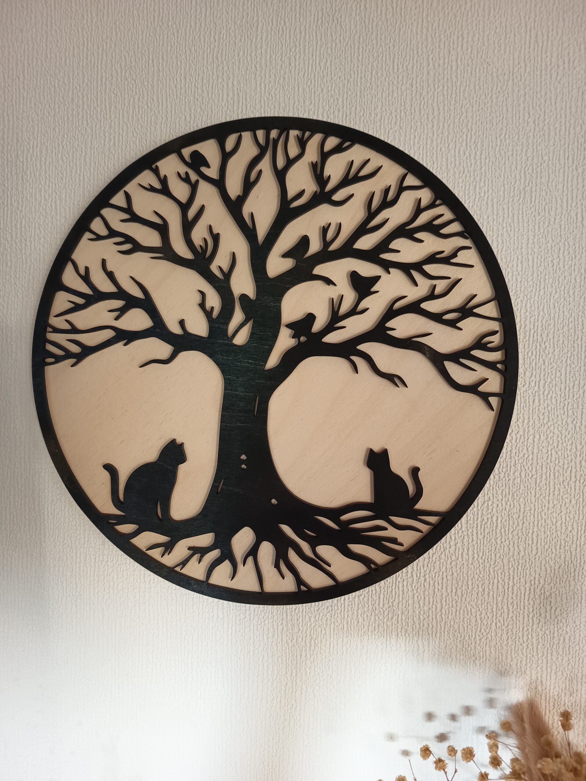 Déco mural, Arbre de vie Chats